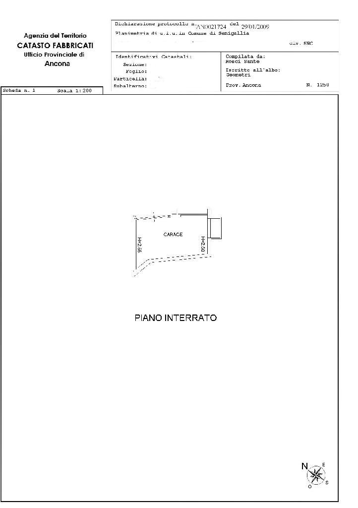 RMRSC03 GARAGE<br/>VENDITA<br/>SENIGALLIA<br/>€ 30000